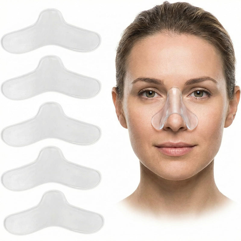 Cpap Pillow and Nose Pad for Sleep Mask - Pack of 5 | Against pressure points and red spots - soft gel pads for nose bridge - reusable and can be cut to size for a perfect fit 5 pieces (pack of 5)