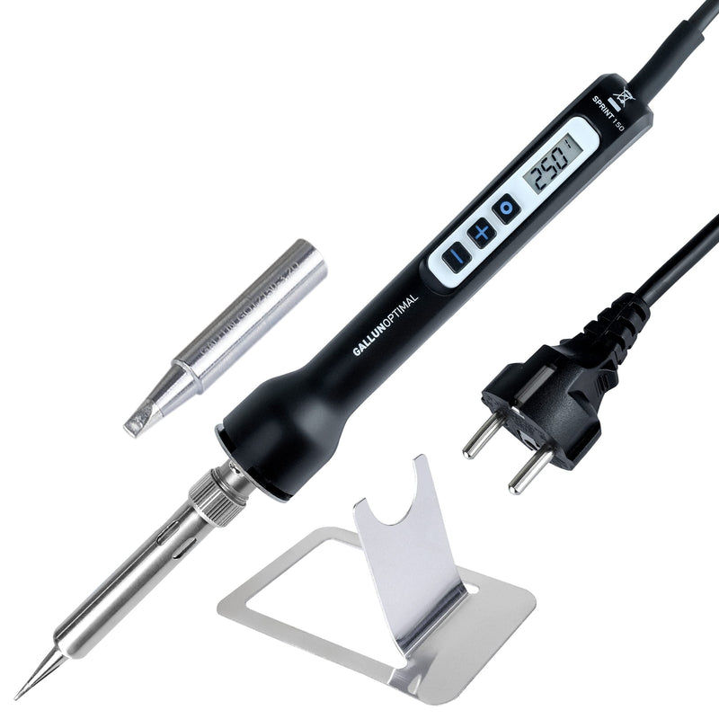 GALLUNOPTIMAL temperature controlled soldering iron - 150 watts, 80° - 480°C, with LCD display - temperature controlled, with calibration function, 230V - GOSprint150 150 watt version