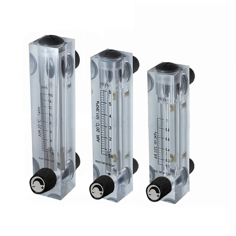Measuring range 0.6-6 M3/H gas flow meter, LZM-15T, knob panel type, flow meter, multiple measuring range measurement are available. Measuring Range:0.6-6 M3/H