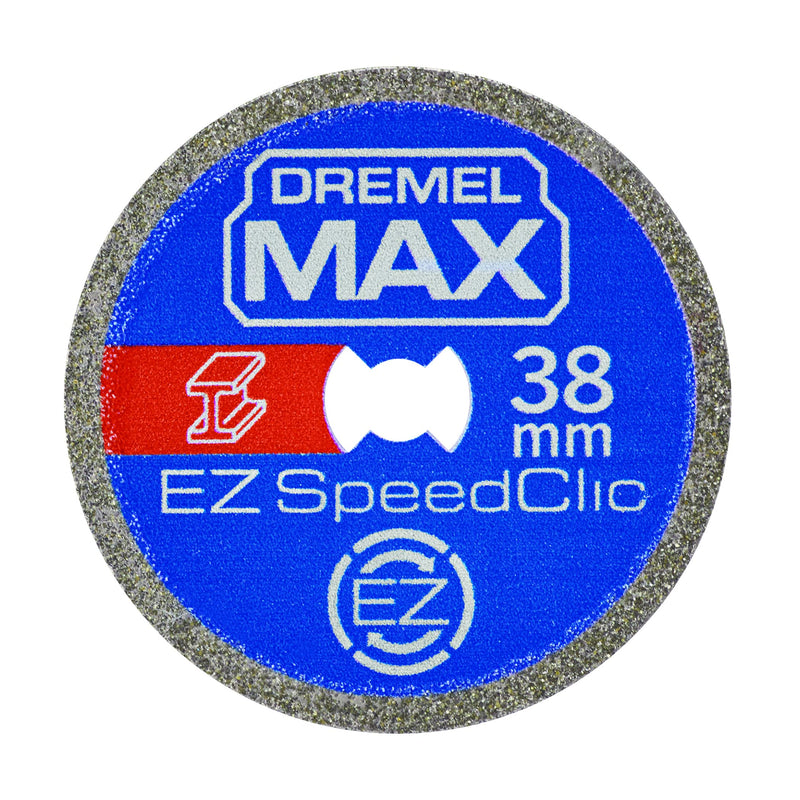 Dremel MAX Heavy Duty Cutting Disc (SC456DM) Metal Cutting Disc with EZ SpeedClic System, 38mm Max Life CBN Coated Cutting Disc