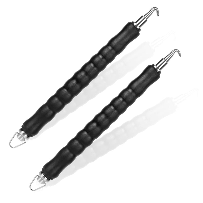 STARVAST Twister Hooks for Hanger Bars Semi-Automatic Concrete Metal Twists Strapping Tool to Reduce Hand Fatigue Curved Straight Hook Pack of 2