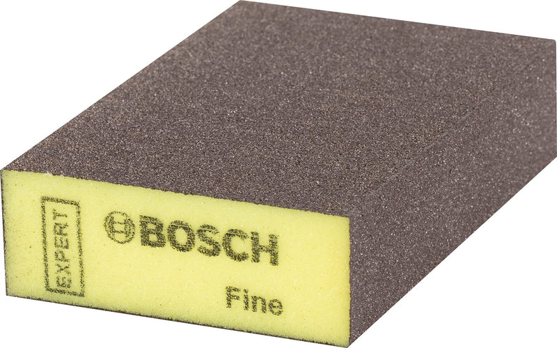 Bosch 1 x Expert S471 Standard Sanding Sponges (for Paint on Wood, Softwood, Diameter 69 x 97 x 26 mm, Fine, Professional Accessories Hand Sanding) Brown 1 x S471 Standard Block