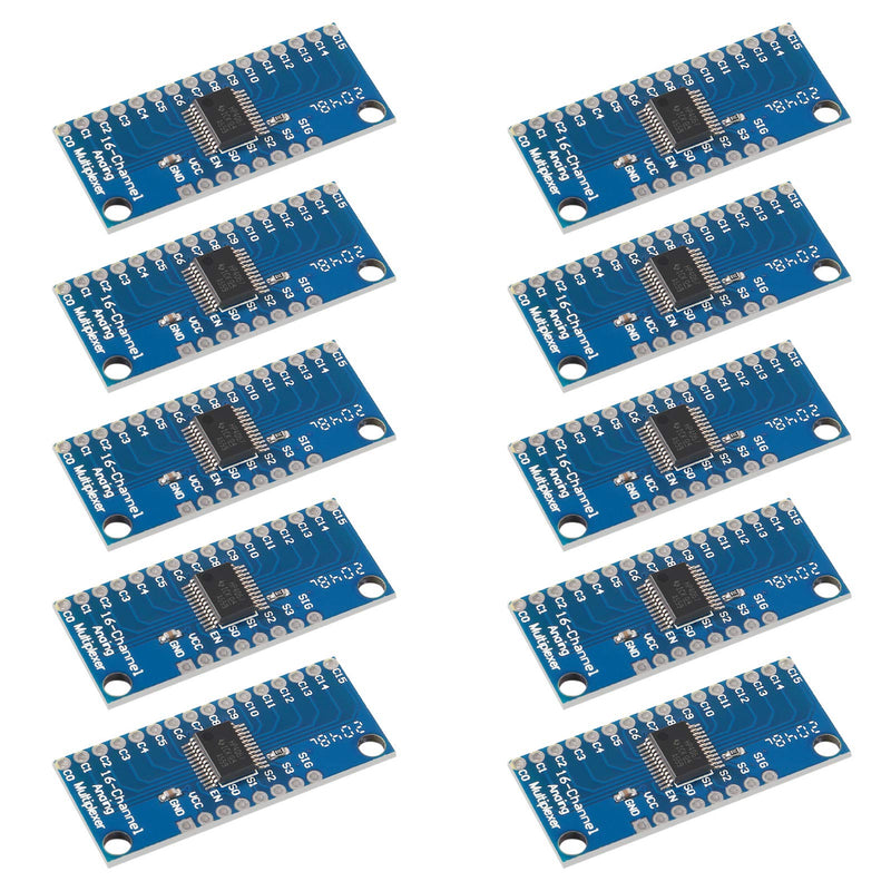 ALMOCN Pack of 10 CD74HC4067 16-Channel Analog Digital Multiplexer Breakout Board Module for Arduino 2V-6V Microcontroller 16 Devices RX Lines