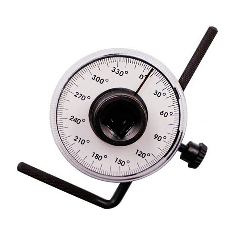1/2" Adjustable Drive Protractor Torque Wrench Gauge Car Garage Tool