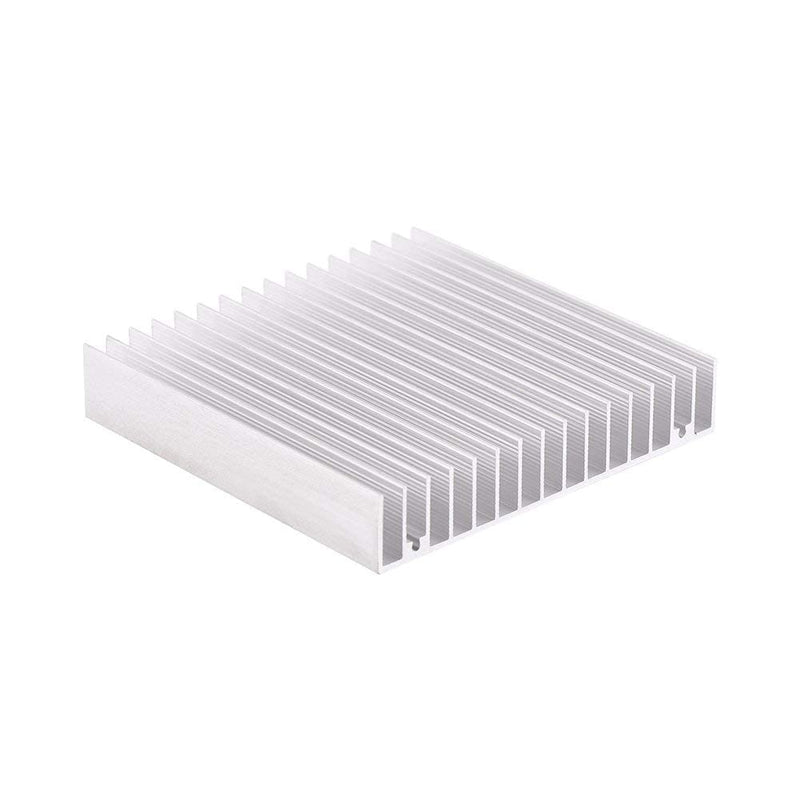 Aluminum heatsink, 100 * 100 * 18mm heatsink self-adhesive mini heatsink 1 piece heatsink good thermal conductivity heatsink cooling fin CPU cooler PC cooler