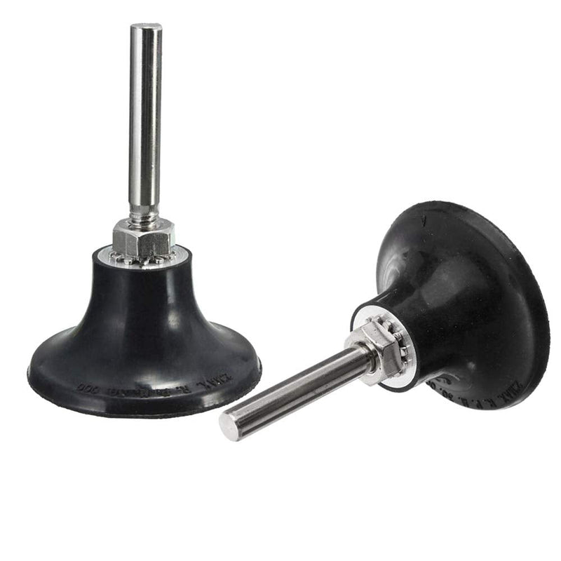 Mesee Pack of 2 Roll Lock Disc Holders, Disc Pad Holder Sanding Disc with 1/4 Inch Shank for Roll Lock Round Rotary Tool Grinding Polishing Finish Conditioning Discs