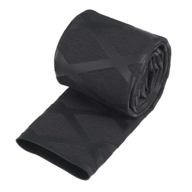 sourcing map Heat Shrink Tubing 25mm Diameter 42mm Flat 1.6ft 2:1 Ratio Black