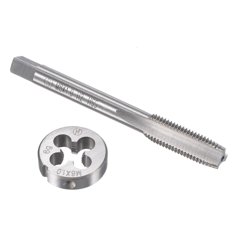 sourcing map Metric Tap M8 x 1mm Thread Cutting Die Alloy Tool Steel