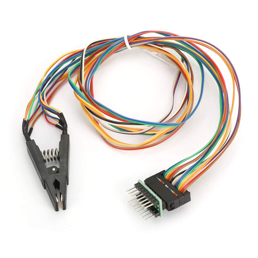 Programmer Testing Clip, SOP16 SOIC16 16 Pin IC Test Clamp SOP16 to DIP8 Flash Clip Connector