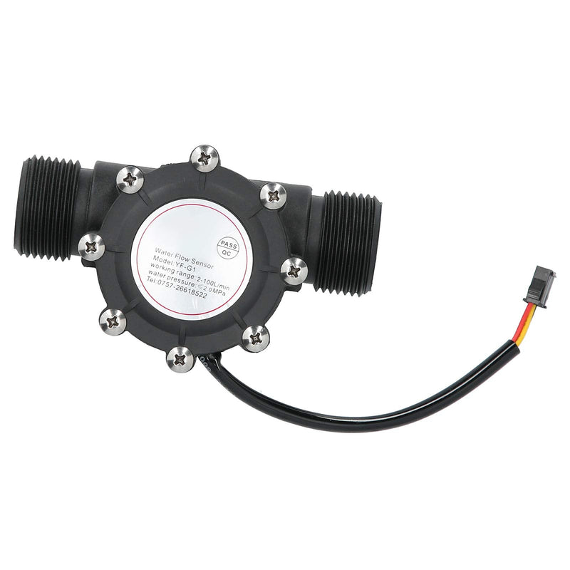 YF-G1 G1 Inch Male Thread Water Flow Sensor Hall Flow Meter Central Air Conditioning Swimming Pool Flow Meter DC3-24V