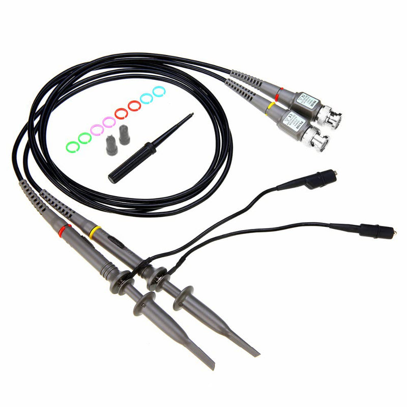 Chesoon P6100 100MHz Oscilloscope Probe with Clip Probes with BNC to Mini Grabber Test Leads for Most Oscilloscopes