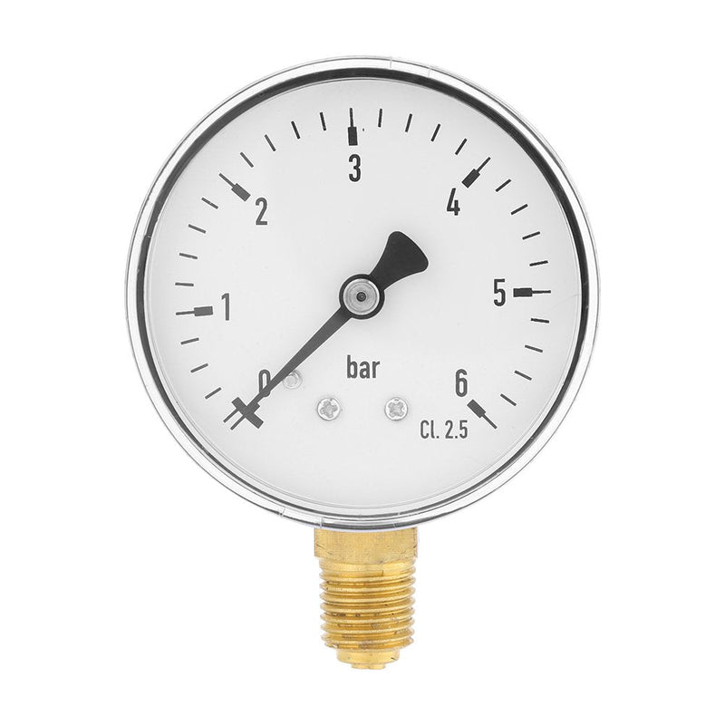 Vacuum Pressure Gauge, 1/4 Inch NPT Pneumatic Hydraulic Pressure Gauge Meter, High Precision Mini Pressure Gauge for Air Compressor Water Oil Gas