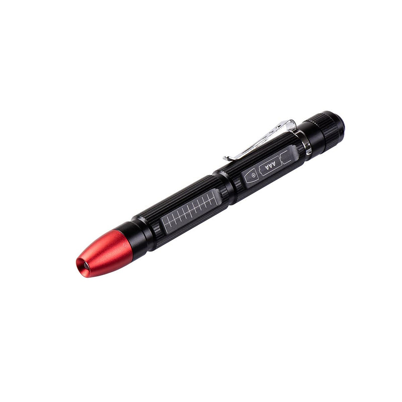 Weltool M6-RD Red LED Dark Adjustment Penlight for Pilots Watching Navigation Charts, HGN Tests, SFST and ARIDE to Dry Reviews, Pocket Pen Light with Clip for Doctors and Veterinarians