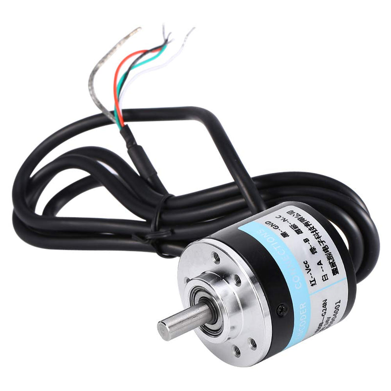 600P/R Rotary Encoder, 2-Phase Photoelectric Encoder 5V-24V, Photoelectric Incremental Rotary Encoder Rotary Encoder Shaft 6mm Encoder Wide Voltage Power Supplies