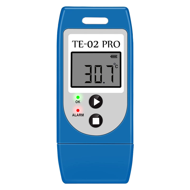 ThermElc temperature logger with automatic CSV and PDF reports, comparison of data from multiple devices, monitoring of cold and deep-freeze storage with calibration certificate data logger 21CFR Part 11 1 TE-02