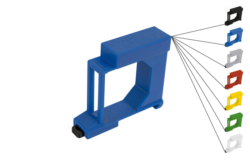 Shelly Plus DIN rail holder/adapter Single DIN Rail bracket (35mm) (Blue (Prime)) Blue (Prime)