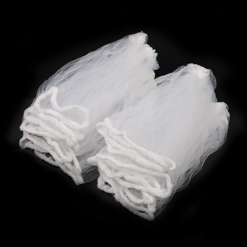 Pack of 200 Kitchen Sink Strainer Mesh Bags, Kitchen Sink Elastic Mesh Drain Filter, Sink Filter Net, Bags Sink Strainer Cover for Kitchen Bathroom Sink 200 Pieces, White
