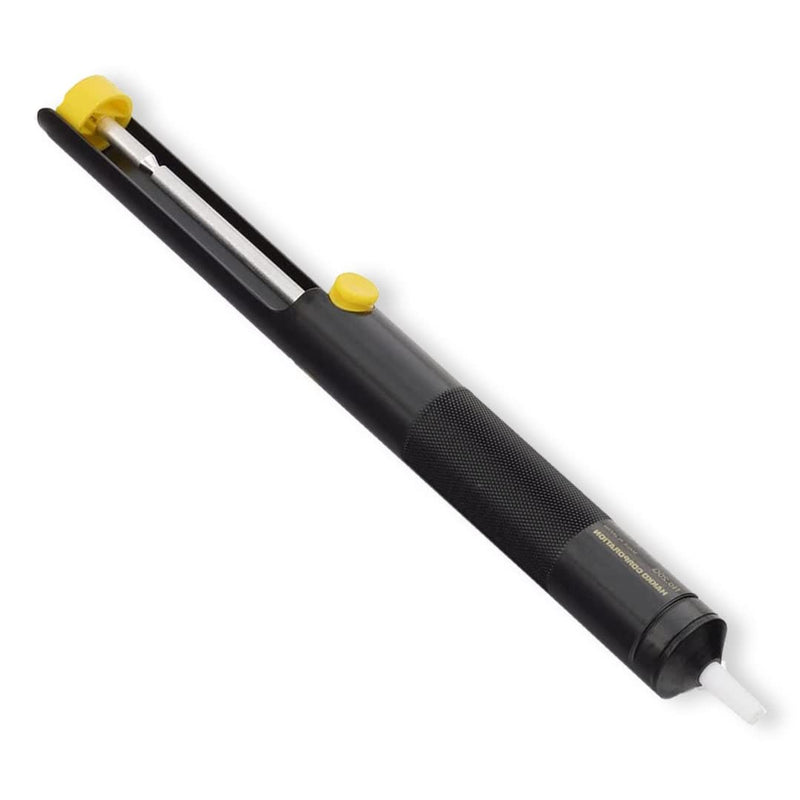 Lötzauger desoldering pump suction vacuum desoldering pump with Teflon tip 33 cm Lötzauger silicone desoldering tool (black) Black
