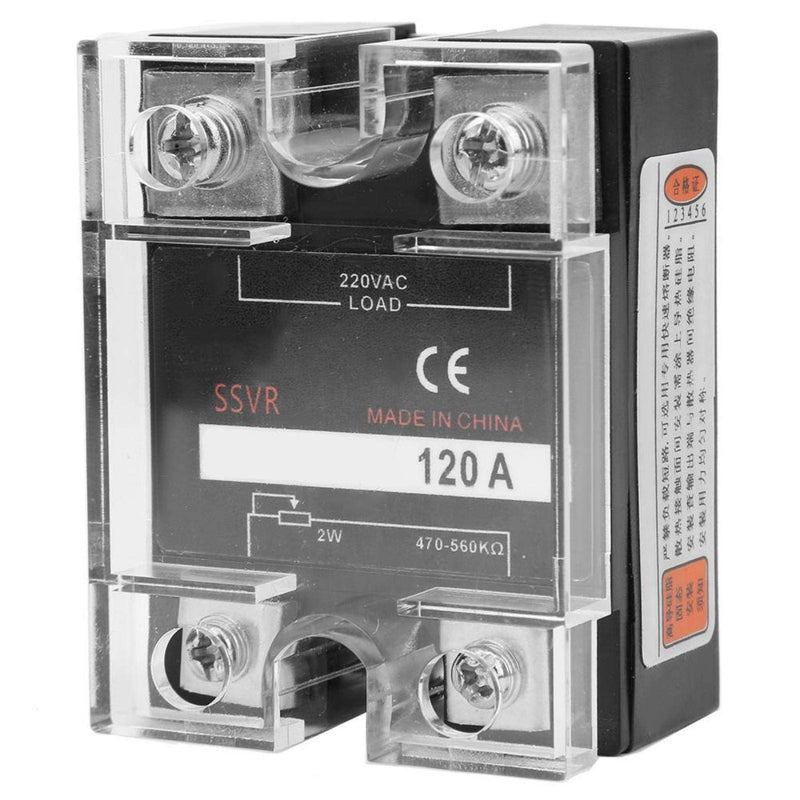 Fyearfly Solid State Relay, Berm BRM-40VD Solid State Relay 40A DC 0~10V - AC 0~250V Flame Retardant Relay