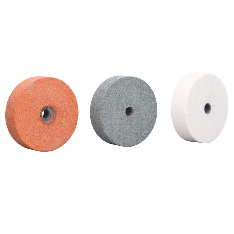 3pcs Bench Grinding Wheel Silicon Carbide Grinding Stone Base Grinding Wheel for Metal Ceramic Wood