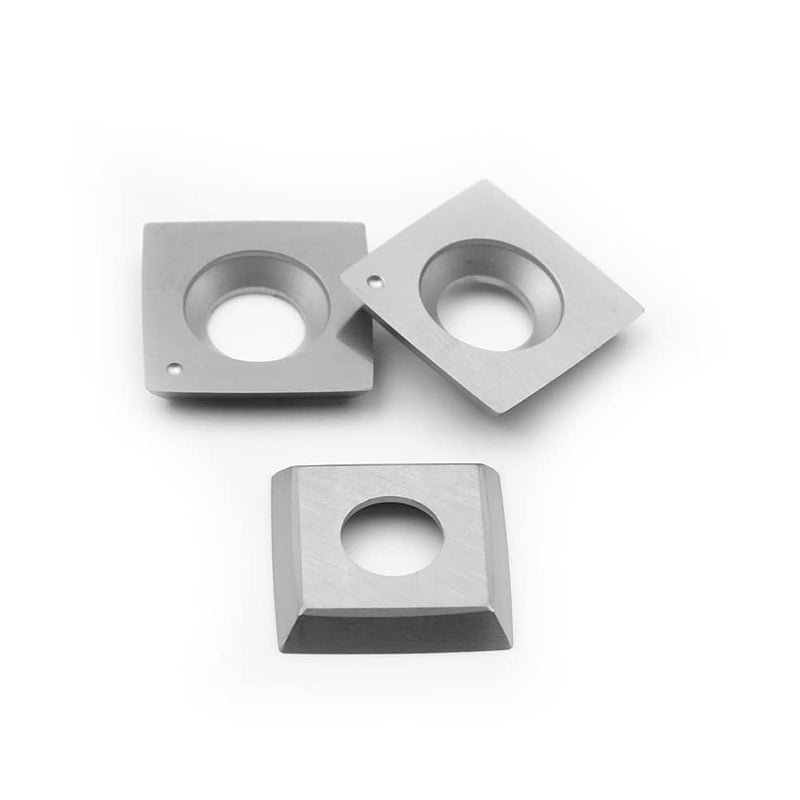 CDBP HM pre-cutting inserts 15x15x2.5mm with R150 radius cutting edge for end mill milling tools and planing heads or planer shafts, 3 pieces
