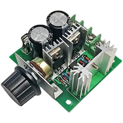 12V-40V 10A PWM DC Speed Controller Motor Speed Controller Module with Reverse Polarity Protection, high Current Protection 12V-40V 10A PWM DC Motor x1