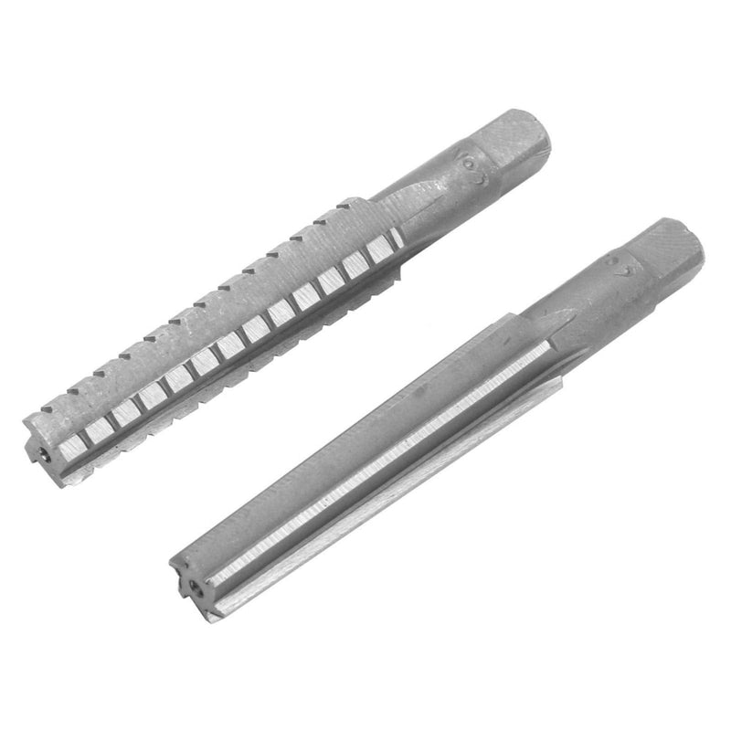 2 pieces MK2 reamer, cone reamer hand reamer, 1.5x12.5 cm HSS reamers coarse + fine Morse taper reamer milling cutter tool set reamer straight shank cone reamer