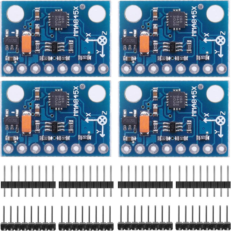Youmile 4pcs MMA8452 Module Three-Axis Accelerator Accelerometer Sensor Digital Three-Axis Module Tilt Module GY-45