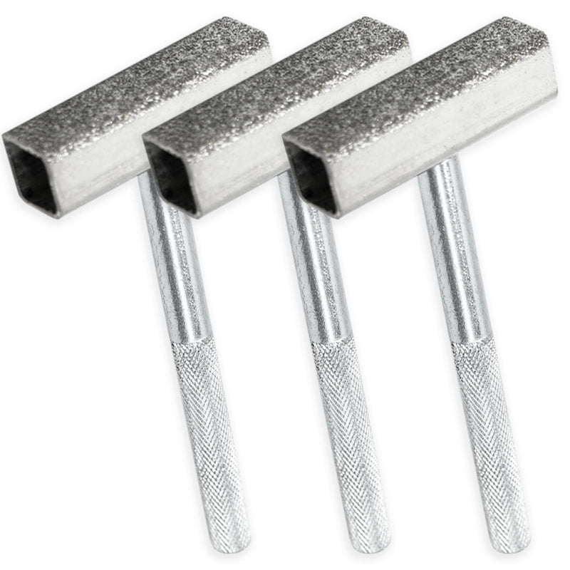 SZXMDKH 3 pieces grinding wheel dresser diamond grinding wheels dresser stone dresser table grinder for grinding deburring wheels, silver