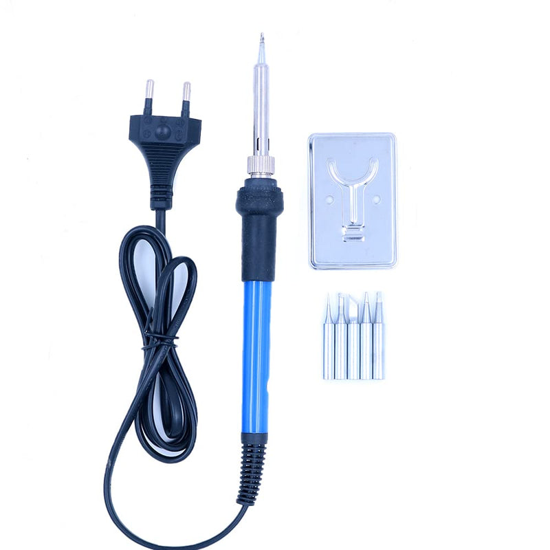 WANGCL Soldering Iron Kit with Temperature Adjustable Electric Soldering Iron Pen, 60W/220V Electronic Soldering Tool, Soldering Iron Stand, 5pcs Soldering Tips, Soldering Iron Stand, Lead Free Solder
