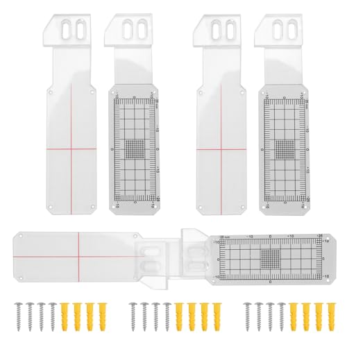 Pack of 3 Crack Meter Monitor, Building Wall Standard Crack Monitor, Manual Wall Tear Meter for Measuring and Recording Lesions and Cracks in Flat Masonry Surfaces