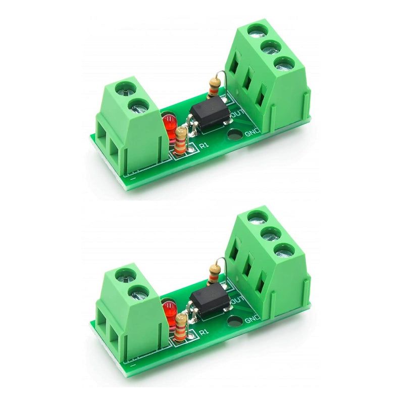 JZK 2Pcs Optical Isolator Module, Optocoupler 12V 80KHz 1 Channel Isolated Current Converter Board PC817 EL817 PLC Processors, Voltage Current Converter Module