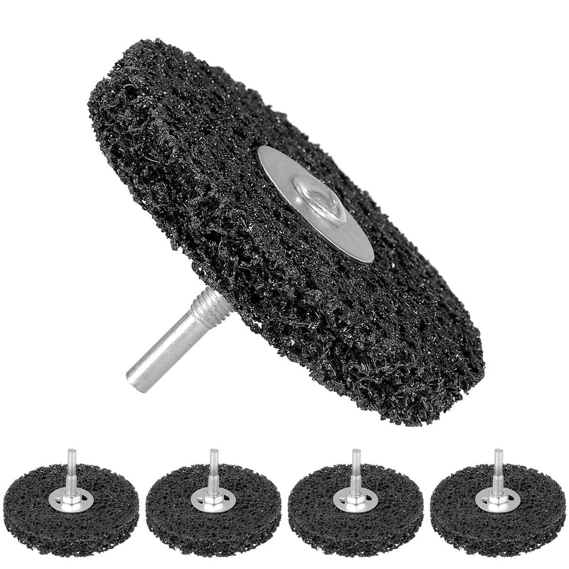 Pack of 5 CSD disc set, 100 mm CBS grinding disc, black coarse cleaning disc, CBS cleaning disc for angle grinders of paint, rust welds, oxidation cleaning and removal