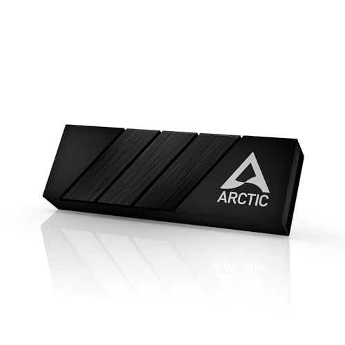 ARCTIC M2 Pro (Black) - Heatsink Cooler for M.2 2280 SSD | With ARCTIC TP-3 thermal pads, compatible with PC & PS5, for double and single-sided SSDs black
