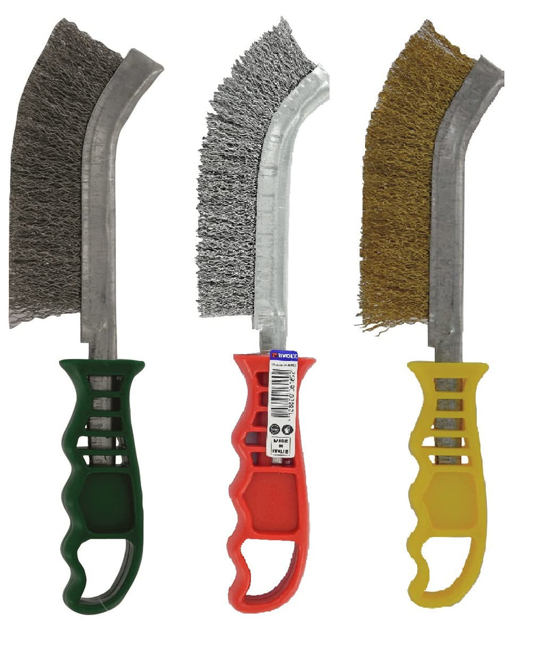 Tivoly XT202510101 Ergonomic Hand Brushes Steel Wire Brass Wire Stainless Steel Wire