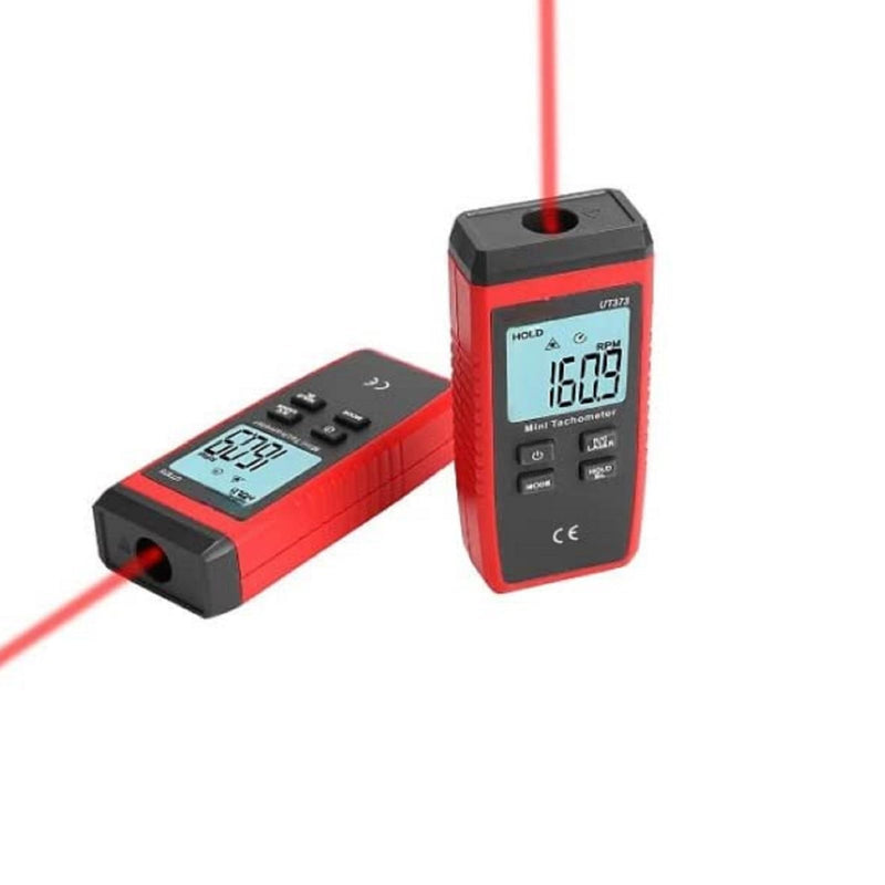 Telituny Tach UT373 Mini Non-Contact Digital LCD Tachometer Laser RPM Tach Speed Meter for Home Lab Factory