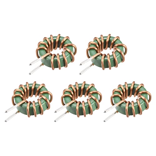 sourcing map Toroid Inductance Copper Coils Vertical 1mH 10A Pack of 5 | Inductance, for DIY circuit board