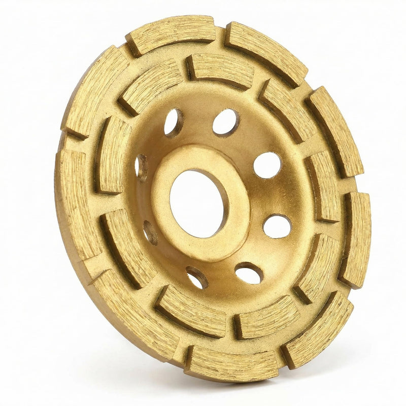 QWORK Cup Wheel 115 mm x 22.2 mm for Concrete, Plaster, Granite, Resin, Tile Adhesive, Natural Stone etc 115mm x 22.2mm