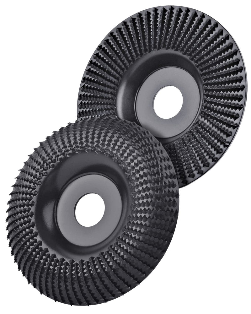 2 pack wood grinding disc for angle grinder 125 mm, BROTOU wood grinding disc, wood milling cutter rasp disc grinding discs 125 mm angle grinder for angle grinder polishing, carving, sanding 2
