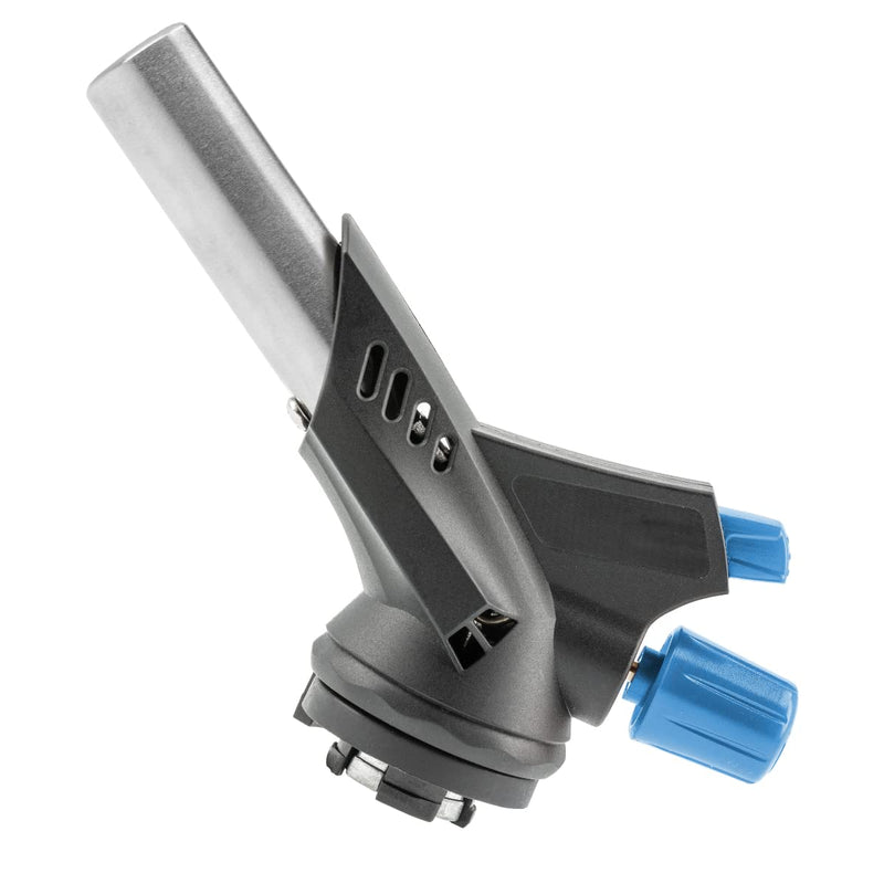 Högert Technik - soldering torch - gas burner for the household, catering, fishing, craft and car workshops - START/STOP button - 3600 angle work - maximum operating temperature: 1300° C