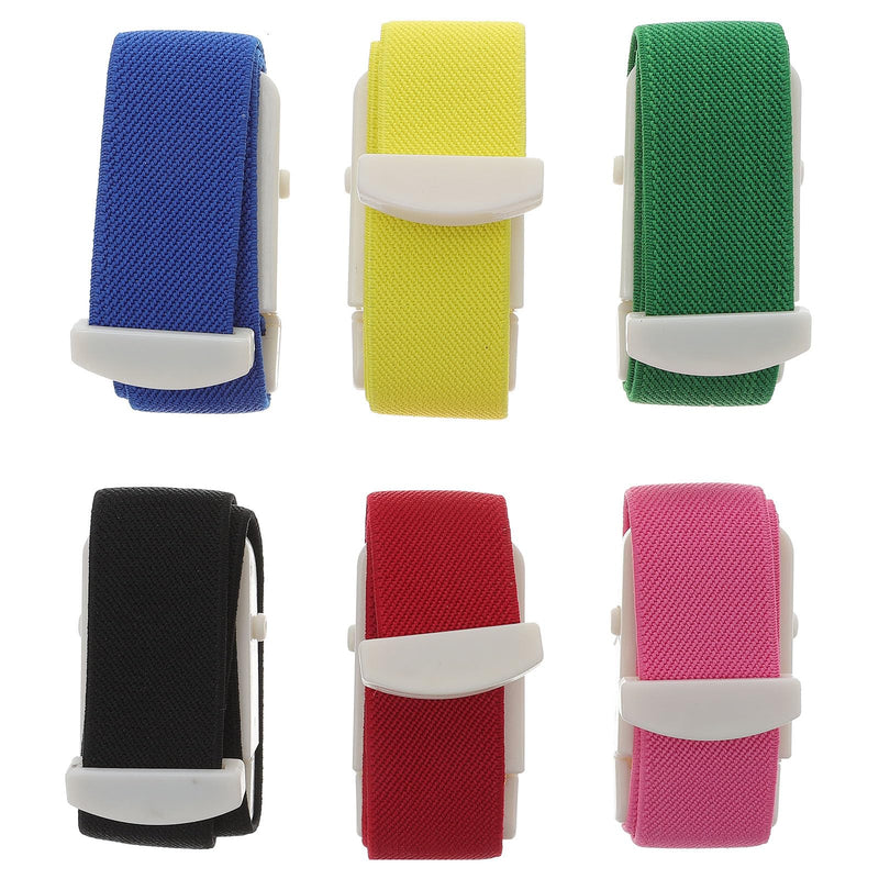 FOMIYES Tourniquets Tying System Tourniquet Vein Blood Collection 6 Pieces Military Tourniquet Emergency Strap Blood Loss Control for Medical Emergency Nurse First Aid Outdoor