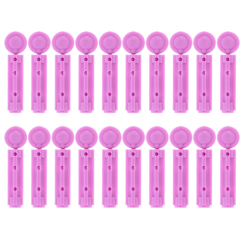 Disposable blood lancets universal cosmetic lancets: 100 pieces blood sugar lancing device for blood sugar measurement capillary blood collection hospital safety lancets lancing device blue 23G