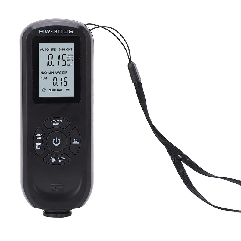 Coating Thickness Gauge Digital Display 3 Units Paint Thickness Gauge Automotive Paint Gauge (Black)