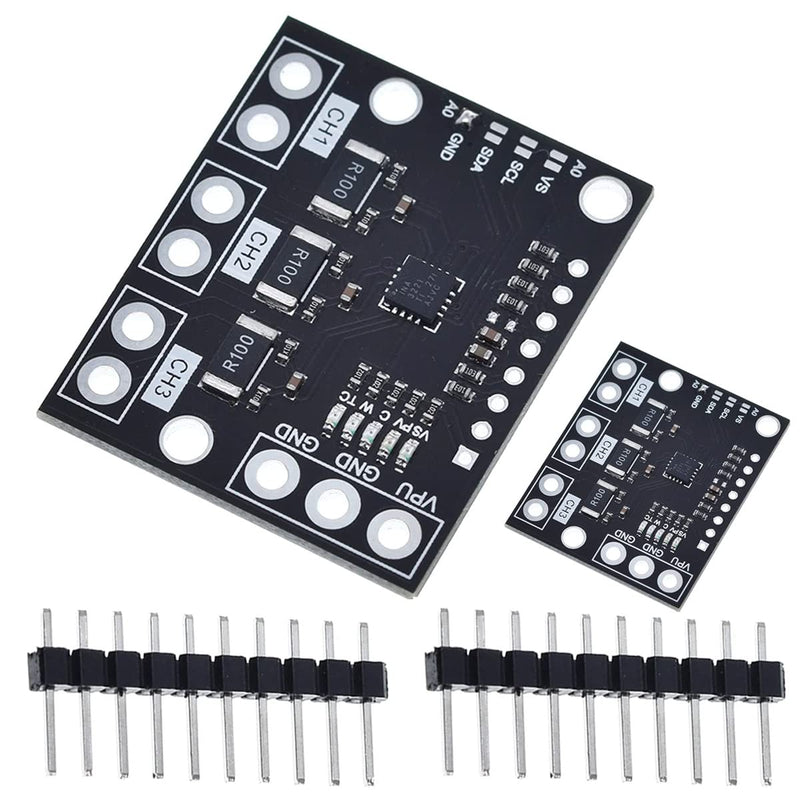DAOKAI 2pcs I2C SMBUS INA3221 3 Channel Shunt Current Voltage Monitor Sensor Module High Side Output Power Control Board Replacement INA219
