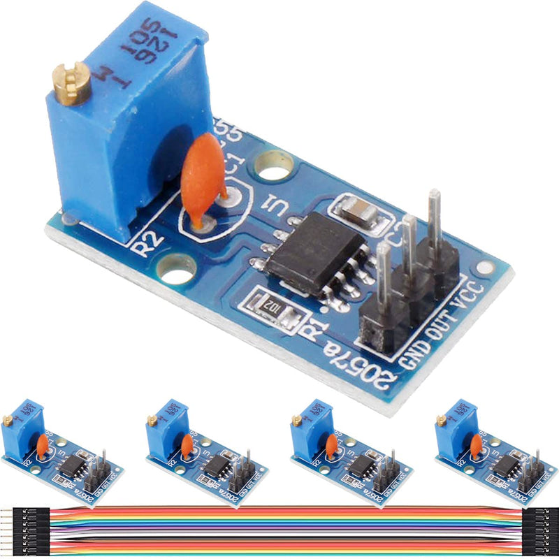 DAOKAI NE555 Pulse Generator 5-12V DC Adjustable Frequency Module Single Channel Signal Output Square Wave Pulse Generator Signal Generator for MCU Learning (Pack of 5)