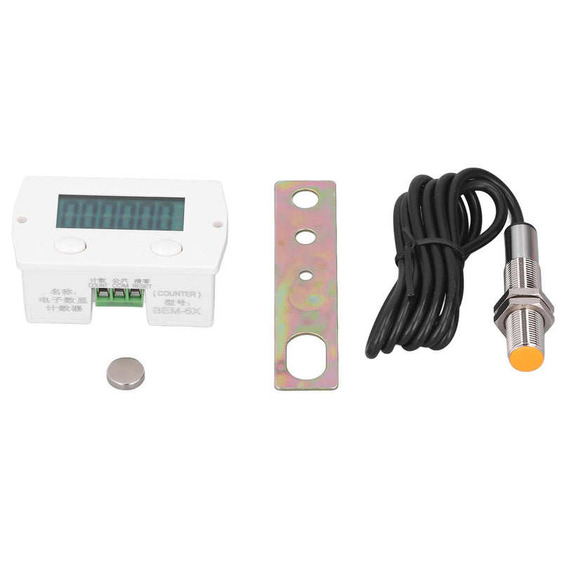 Digital Counter Mini 6 Digit Electronic Component Other Sensors Electronic Counter with Magnetic Induction Counter Switch for Punching Machines Machine Tools