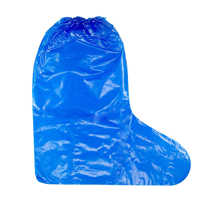 Disposable Boot Covers Waterproof Rain Shoe Covers for Men and Women, 8 Pairs Blue Shoe Covers Waterproof Non-Slip Covers for OP CPE Outdoor Camping (8 Pairs)
