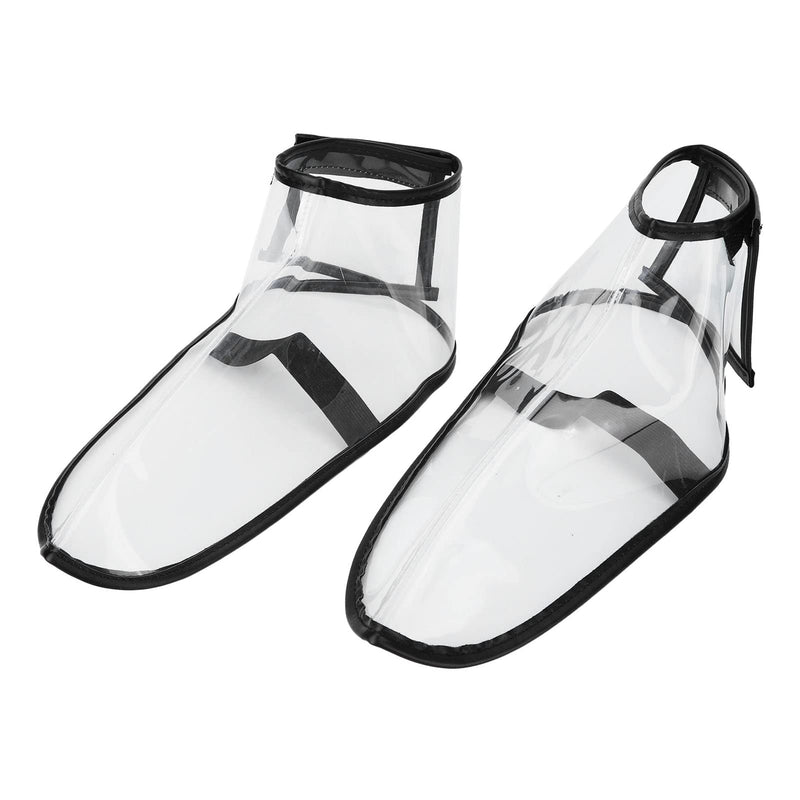 Hairdressing Shoe Covers, Foldable, Reusable, Dustproof, Salon Hairdressing Shoe Covers, Transparent Shoe Covers to Protect Your Shoes, 1 Pair(L) L
