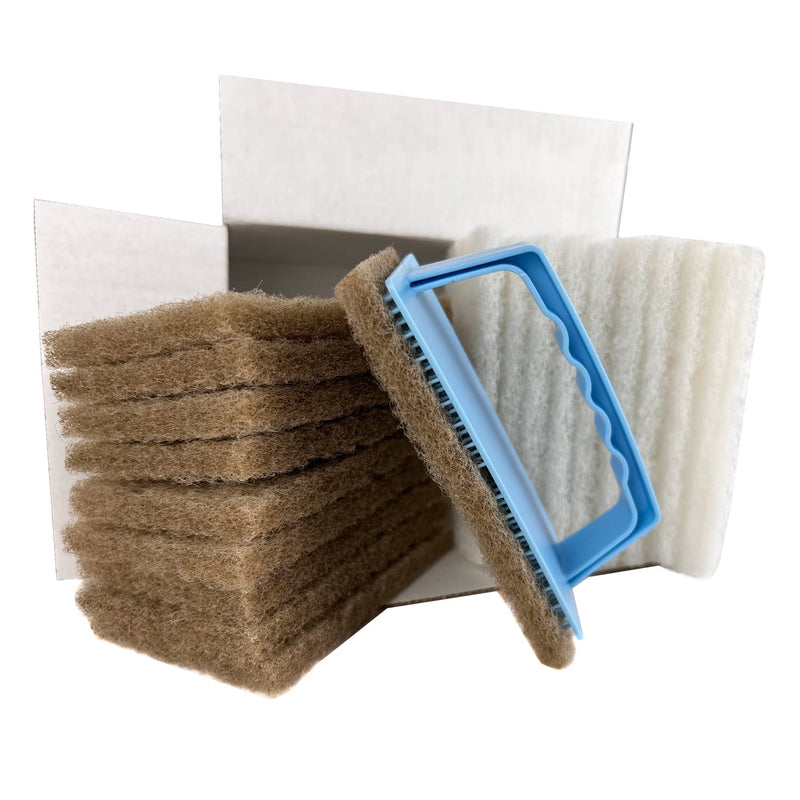 OLI-NATURA pad set with hand pad holder and 20 pads - professional oil application with different pads