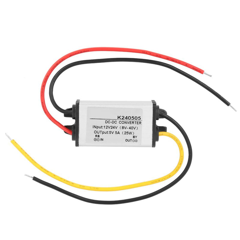 Jadeshay voltage converter, step-down converter DC-DC 12V / 24V to 5V 5A step-down converter step-down power supply module converter module voltage regulator for car LED screen, water pump #02